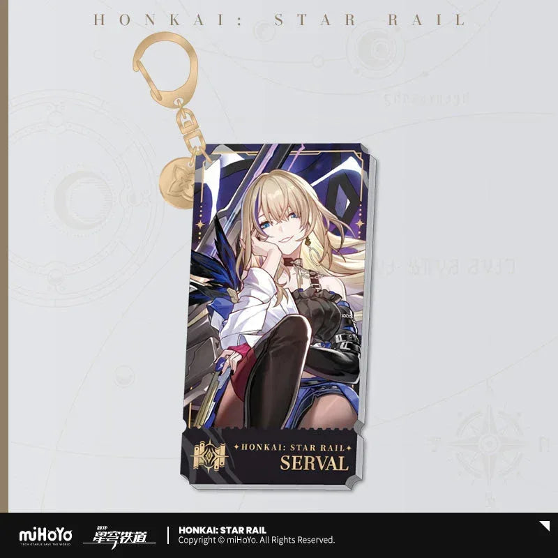 The Erudition Character Warp Artwork Acrylic Keychain Honkai: Star Rail