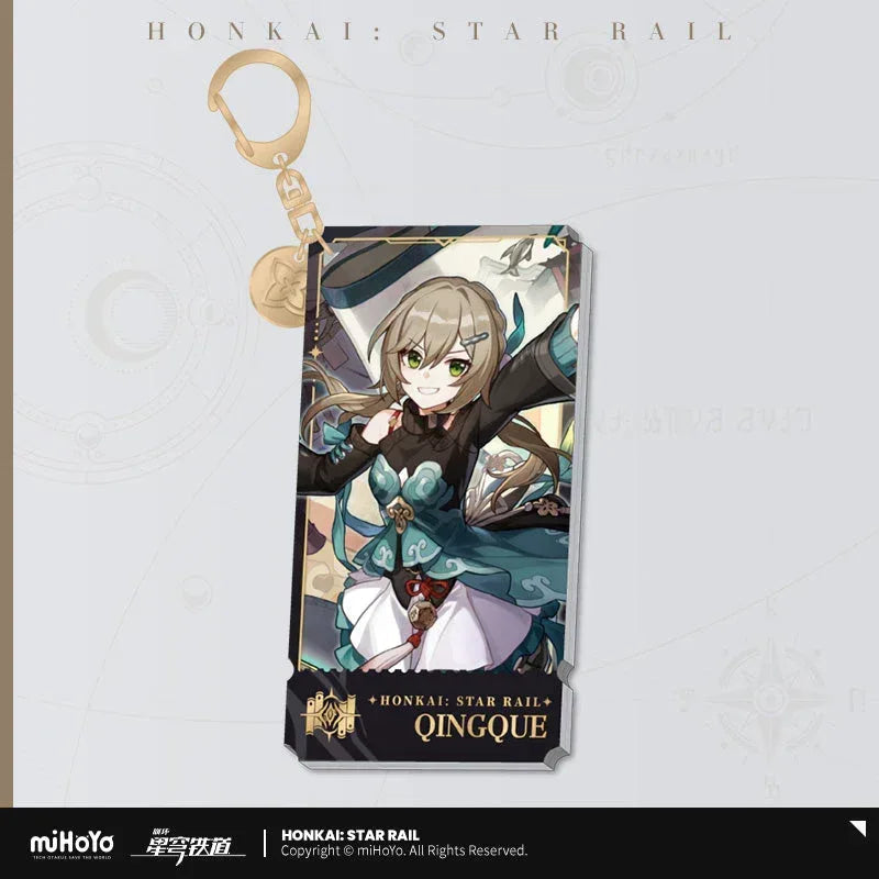 The Erudition Character Warp Artwork Acrylic Keychain Honkai: Star Rail
