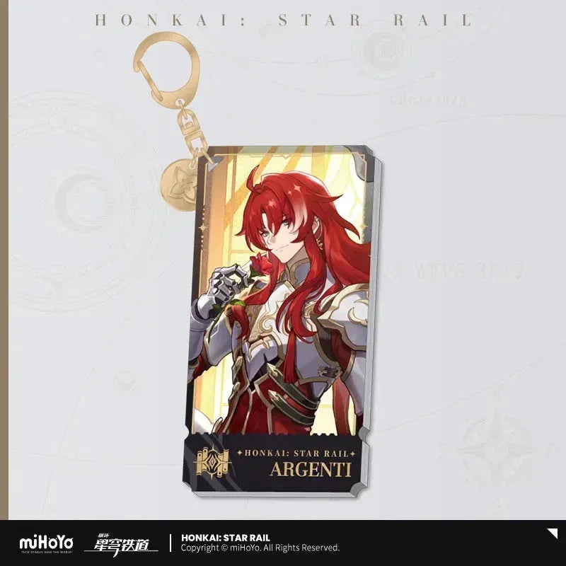 The Erudition Character Warp Artwork Acrylic Keychain Honkai: Star Rail