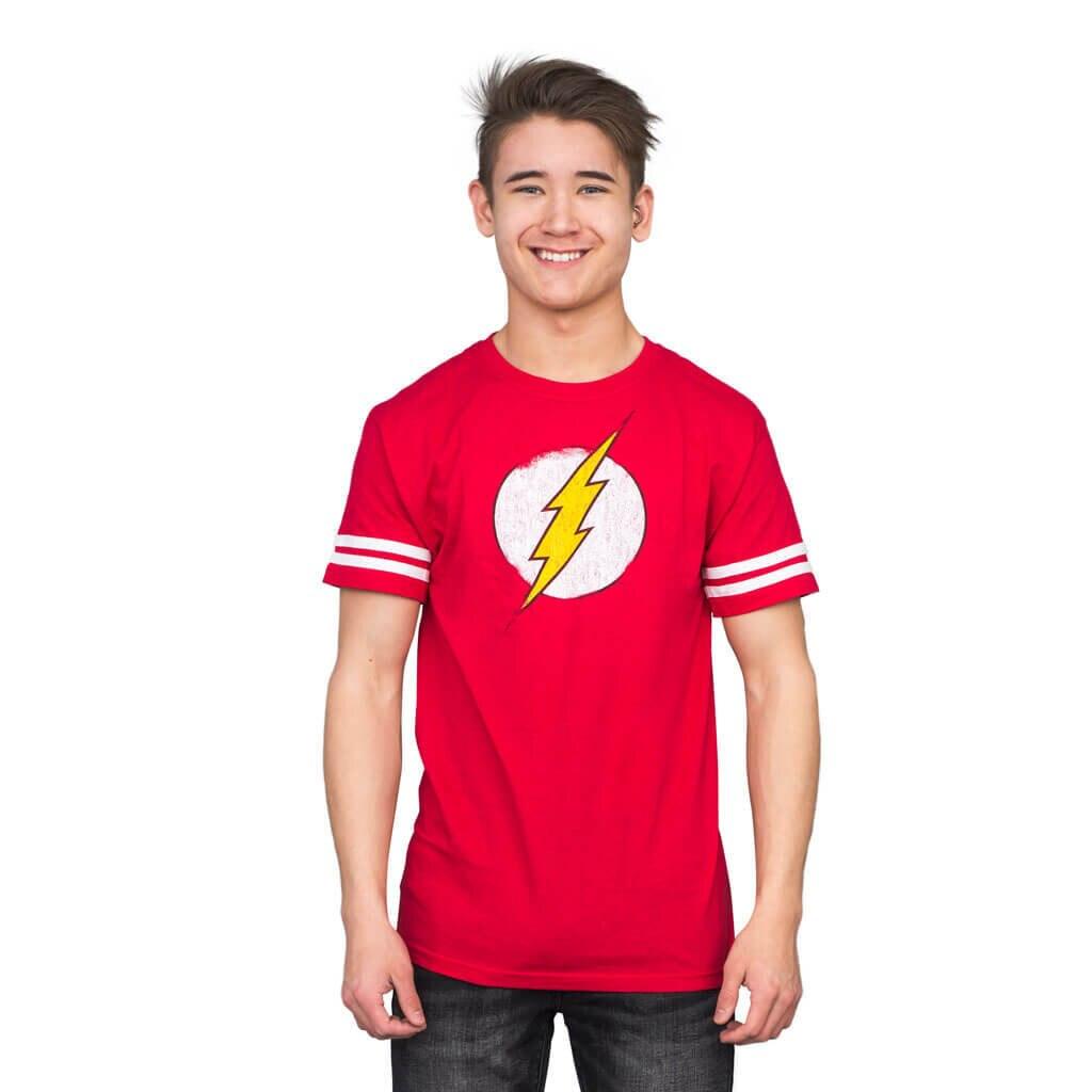 The Flash Replica BBT Distressed Logo Adult Unisex Halloween Cosplay Costume T-shirt