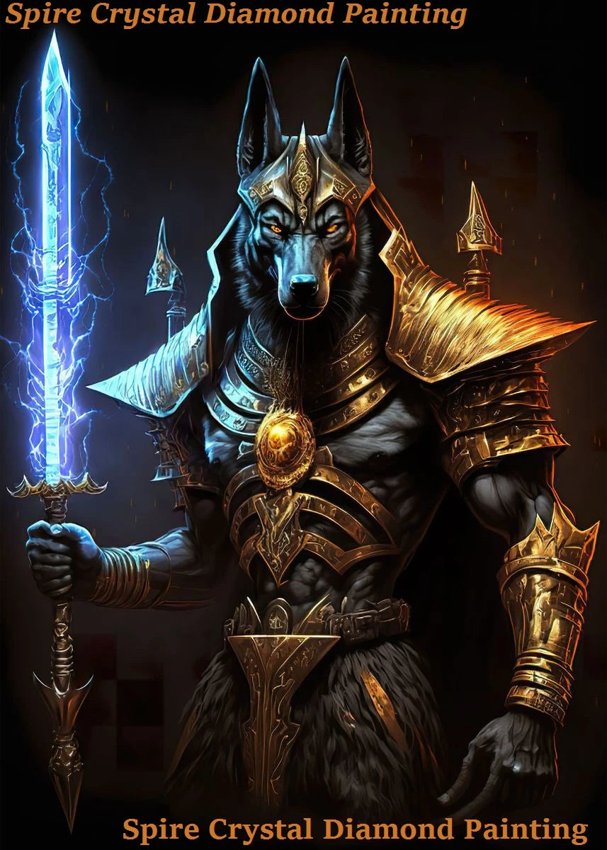 The God Anubis Portrait do-it-yourself diamond painting