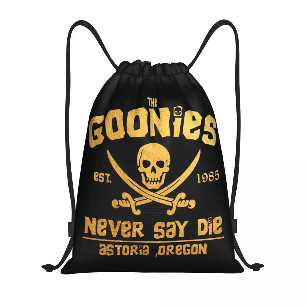 The Goonies Drawstring Backpack Sports Gym Bag for Women Men Adventure Comedy Movie Shopping Sackpack