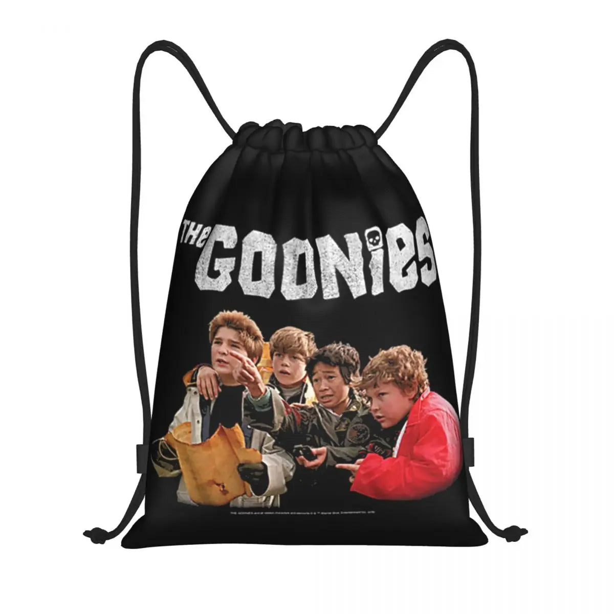 The Goonies Drawstring Backpack Sports Gym Bag for Women Men Adventure Comedy Movie Shopping Sackpack