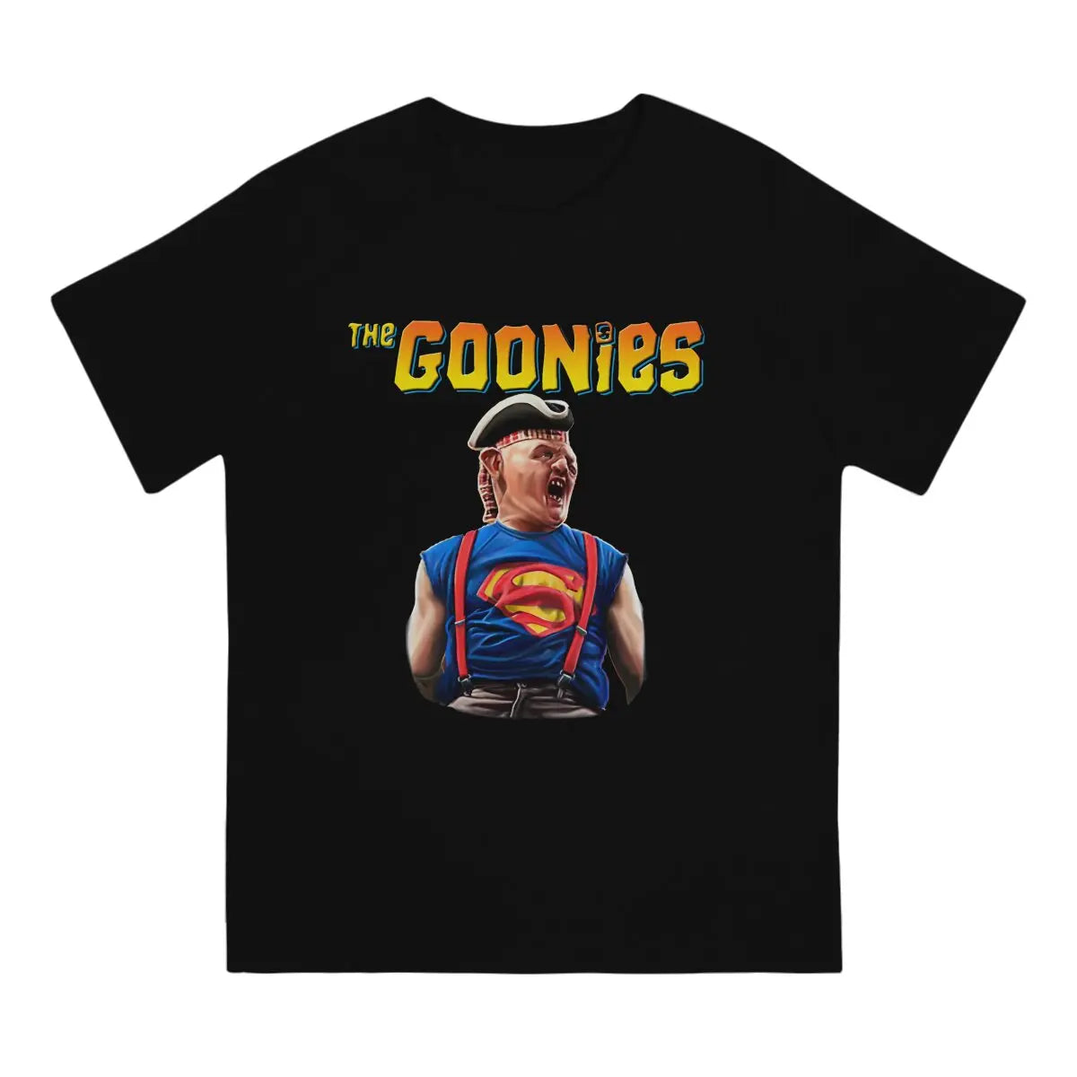 The Goonies Sloth T Shirts Men 100% Cotton Amazing T-Shirts Crew Neck The Goonies Tees Short Sleeve Clothing Graphic