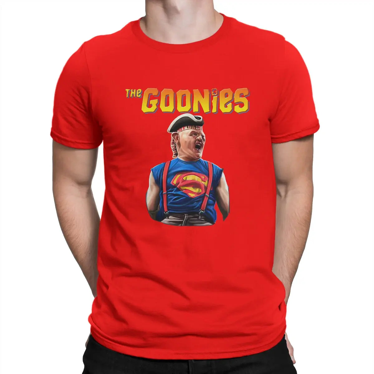 The Goonies Sloth T Shirts Men 100% Cotton Amazing T-Shirts Crew Neck The Goonies Tees Short Sleeve Clothing Graphic