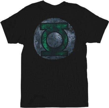 The Green Lantern Distressed Logo T-shirt - S