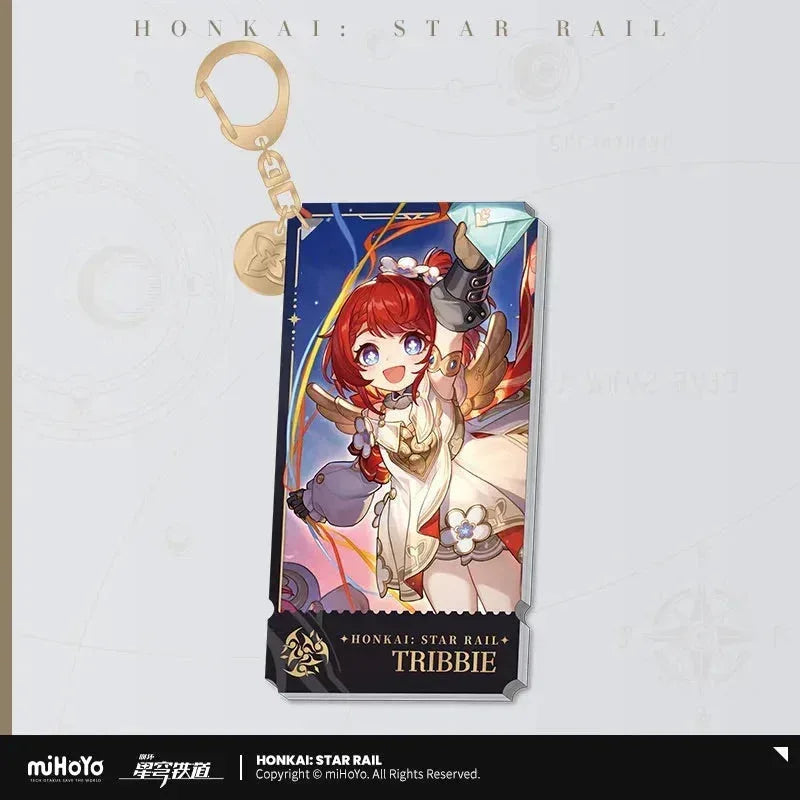 The Harmony Character Warp Artwork Acrylic Keychain Honkai: Star Rail