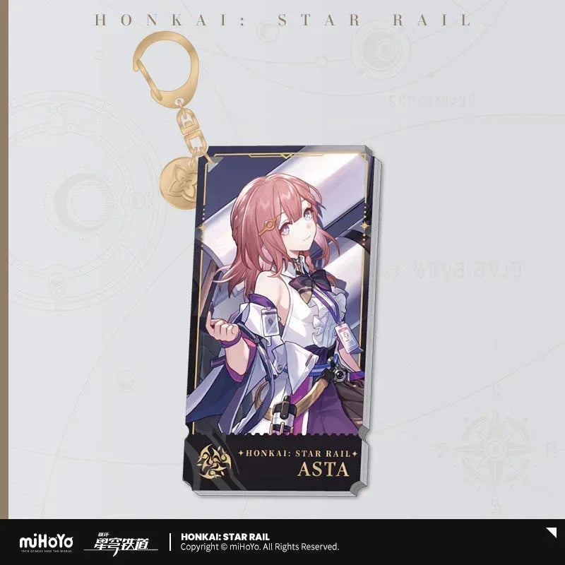 The Harmony Character Warp Artwork Acrylic Keychain Honkai: Star Rail