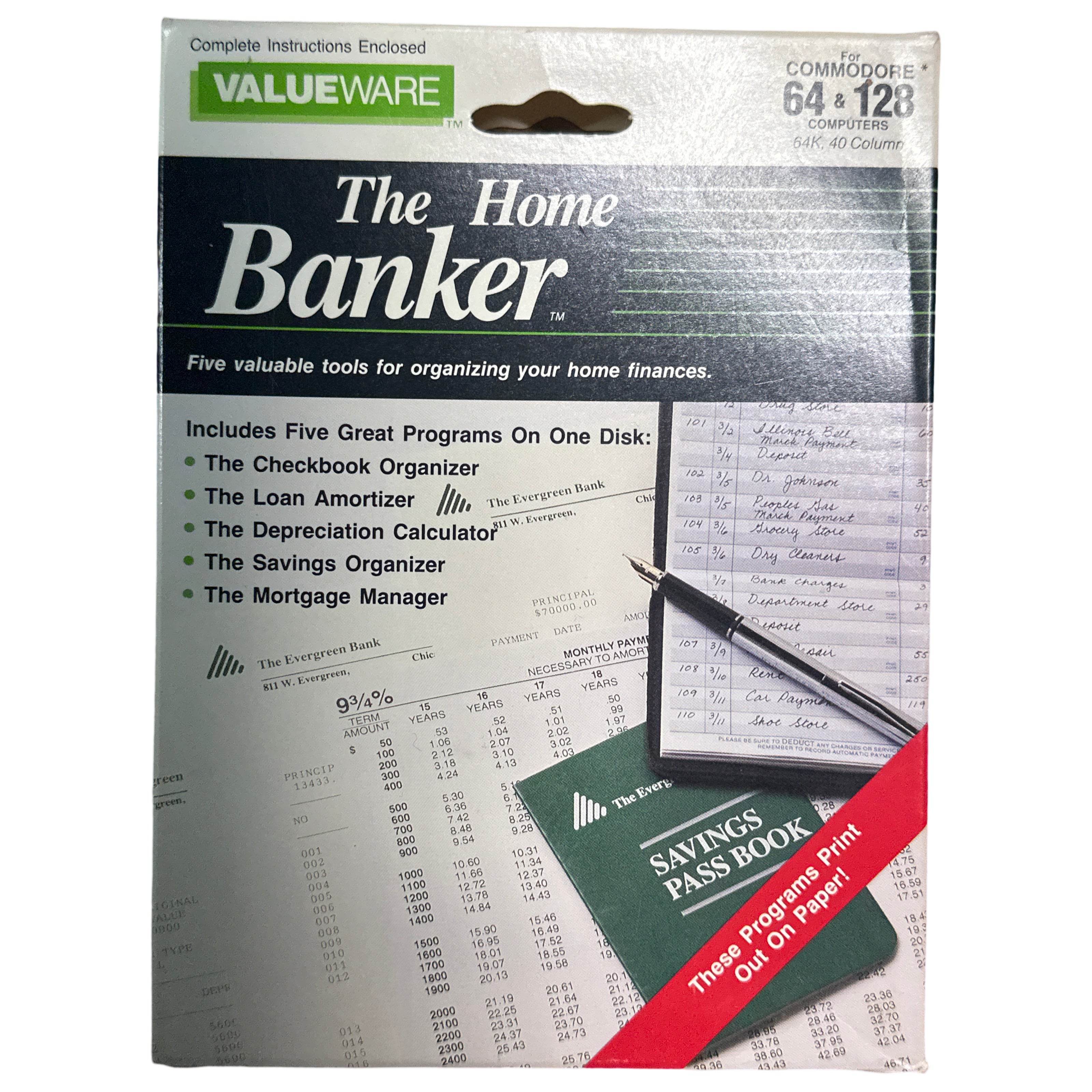 The Home Banker - Commodore 64/128 - 