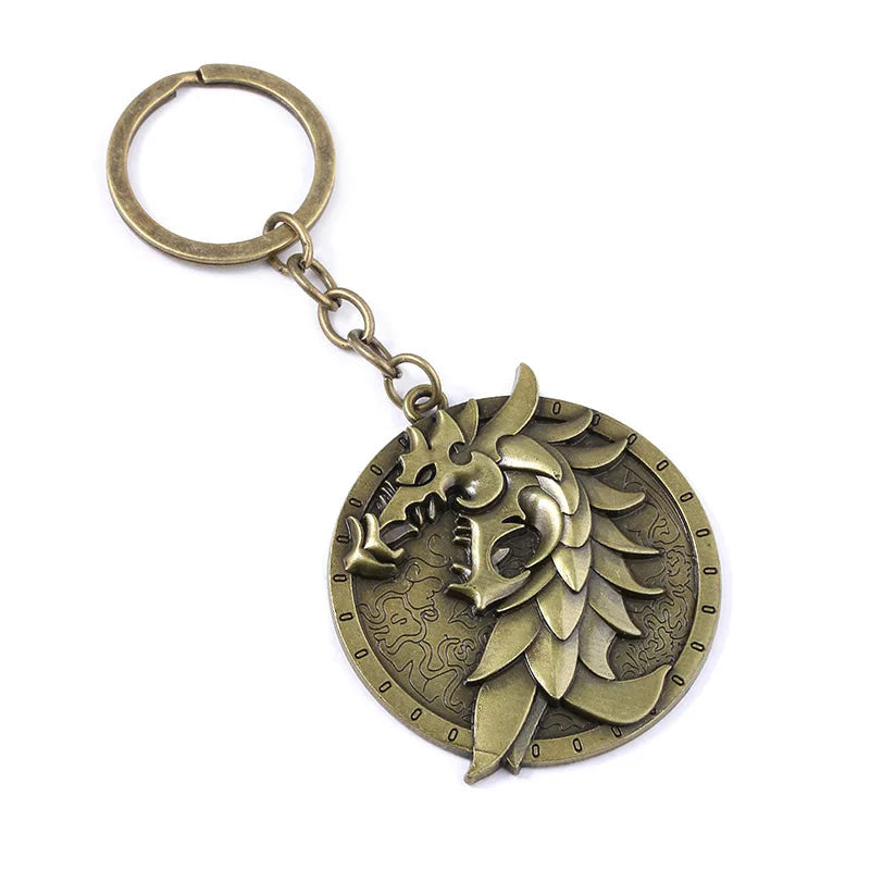 The Knife Keychain Online Elsweyr Coin Key Chain for Men Weapon Model Car Keyring Jewelry