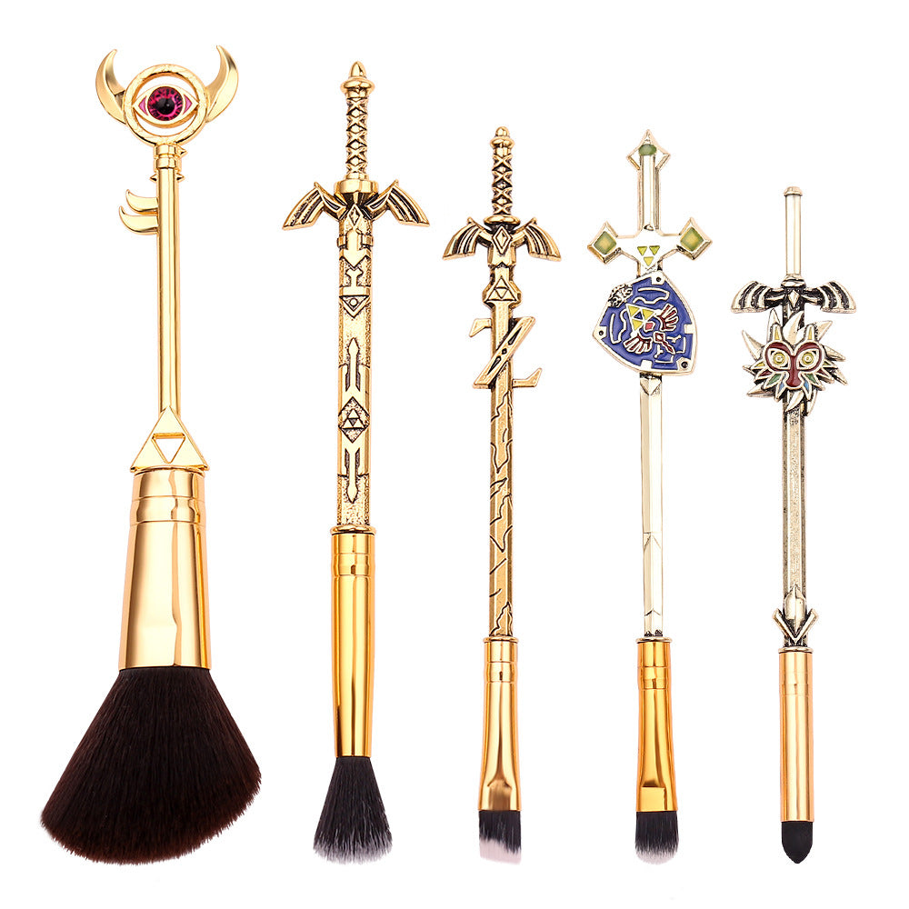 The Legend Of Zelda Makeup Brush Set Sky Sword Link Figma Weapon Loose Powder Brush Lip Brush