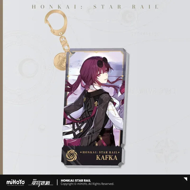 The Nihility Character Warp Artwork Acrylic Keychain Honkai: Star Rail