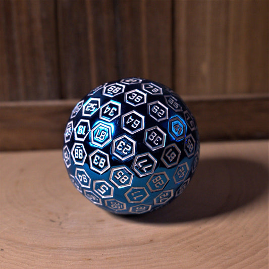 The Orb D100 -  Chrome Blue Metal Die