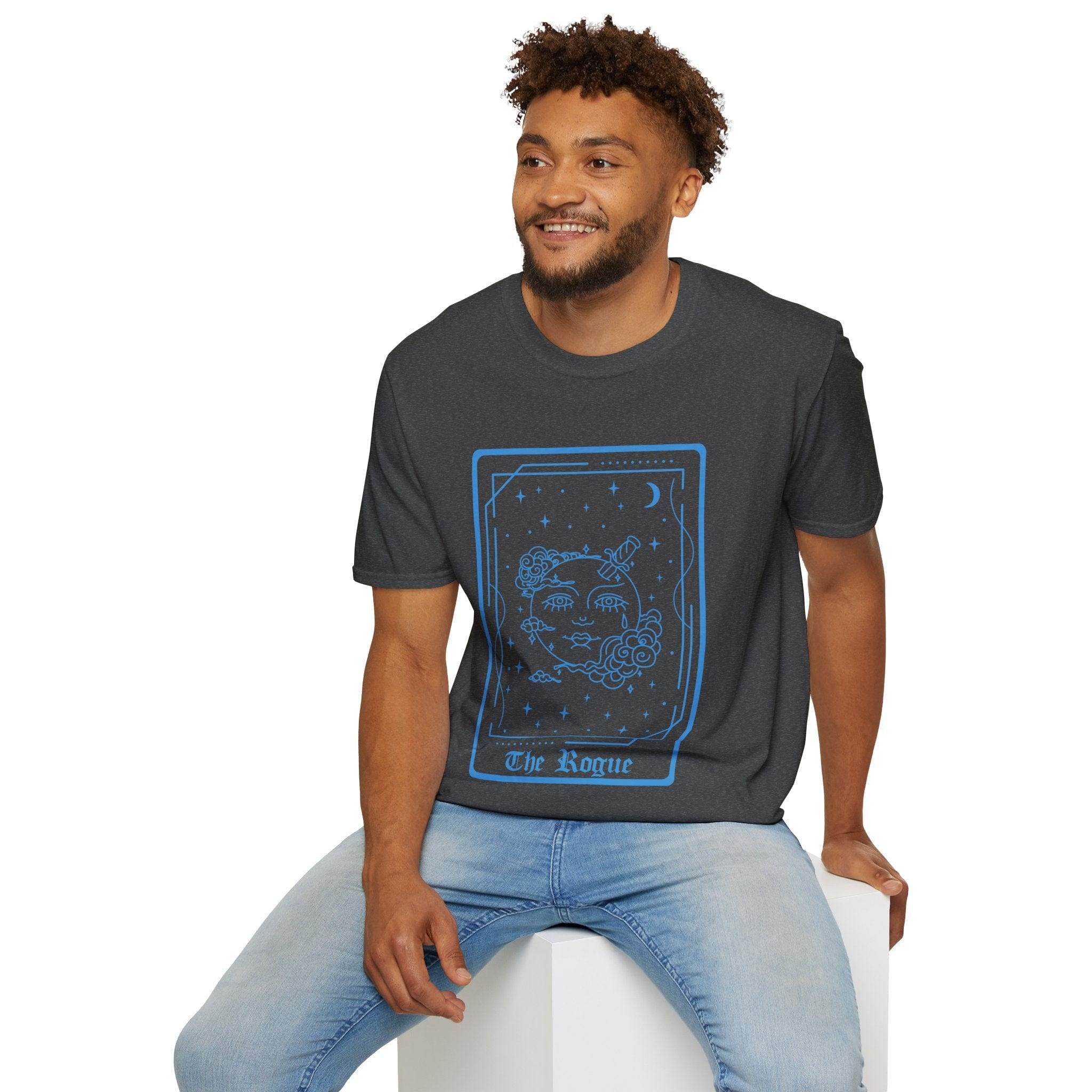 The Rogue Tarot Card T-Shirt - Black / S