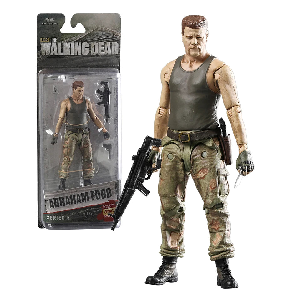 The Walking Dead Abraham Ford Bungee Walker Rick Grimes The Governor Michonne Collection Action Figure Toy Decoration Model