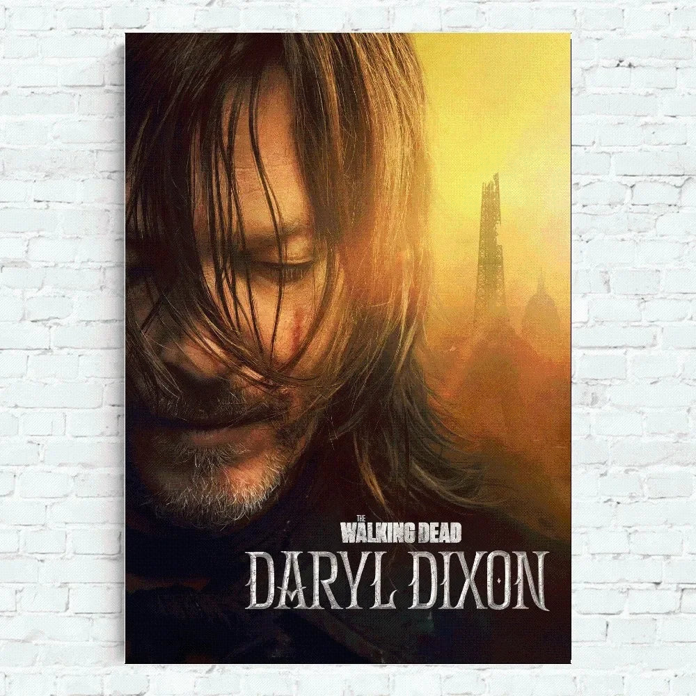 The Walking Dead Daryl Dixon Poster Home Office Wall Bedroom Living Room Kitchen Decoration Painting