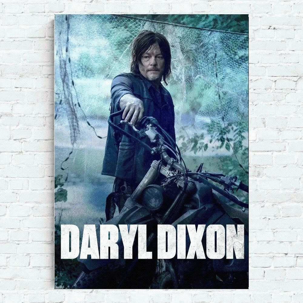 The Walking Dead Daryl Dixon Poster Home Office Wall Bedroom Living Room Kitchen Decoration Painting