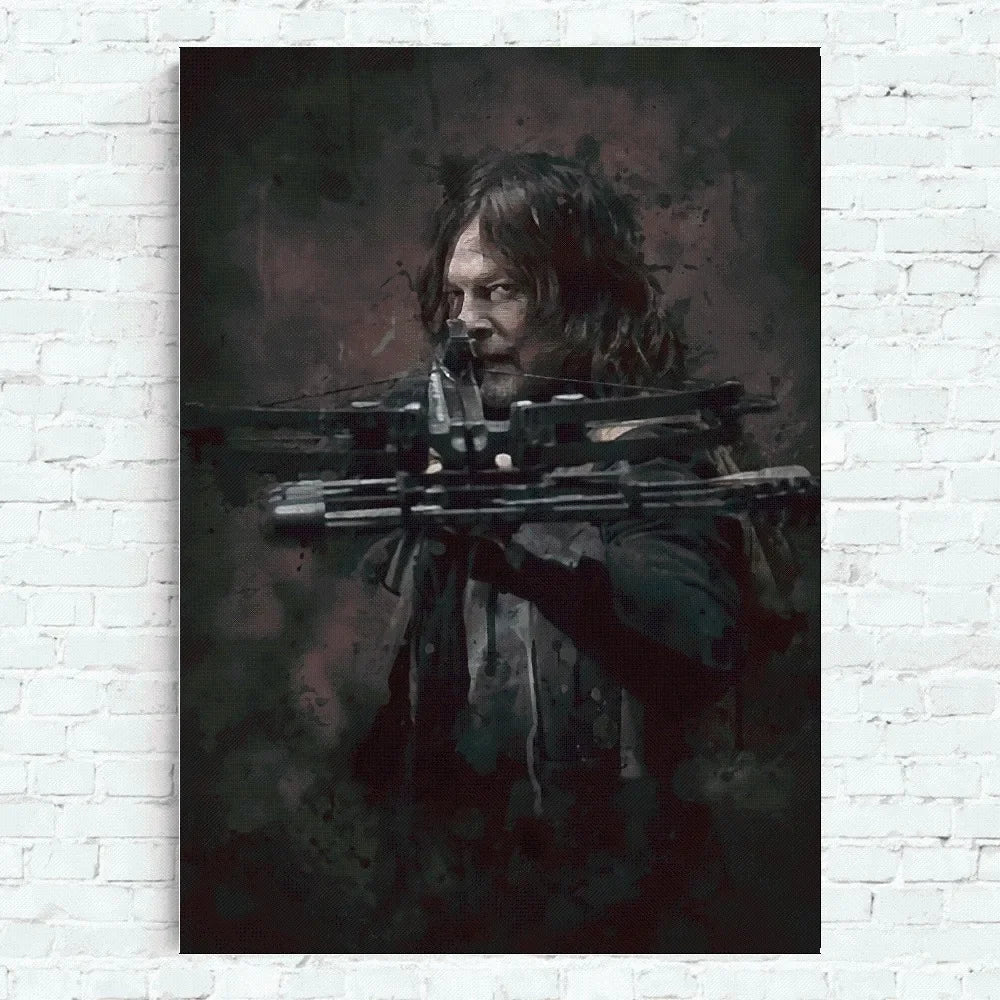 The Walking Dead Daryl Dixon Poster Home Office Wall Bedroom Living Room Kitchen Decoration Painting