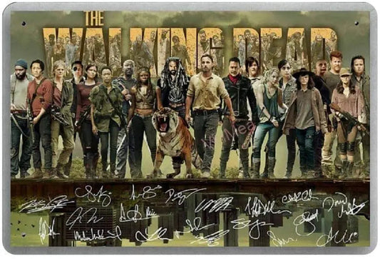 The Walking Dead Metal Tin Sign Plaque Wall Decor Art Shabby Chic Gift Suitable 12x8 Inch