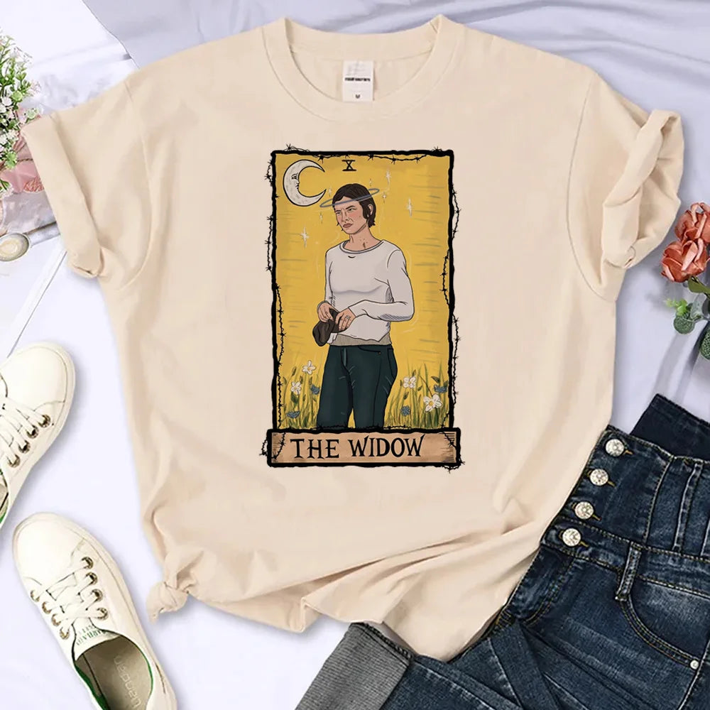 the Walking Dead tshirt women graphic Y2K summer tshirt female 2000s harajuku clothes