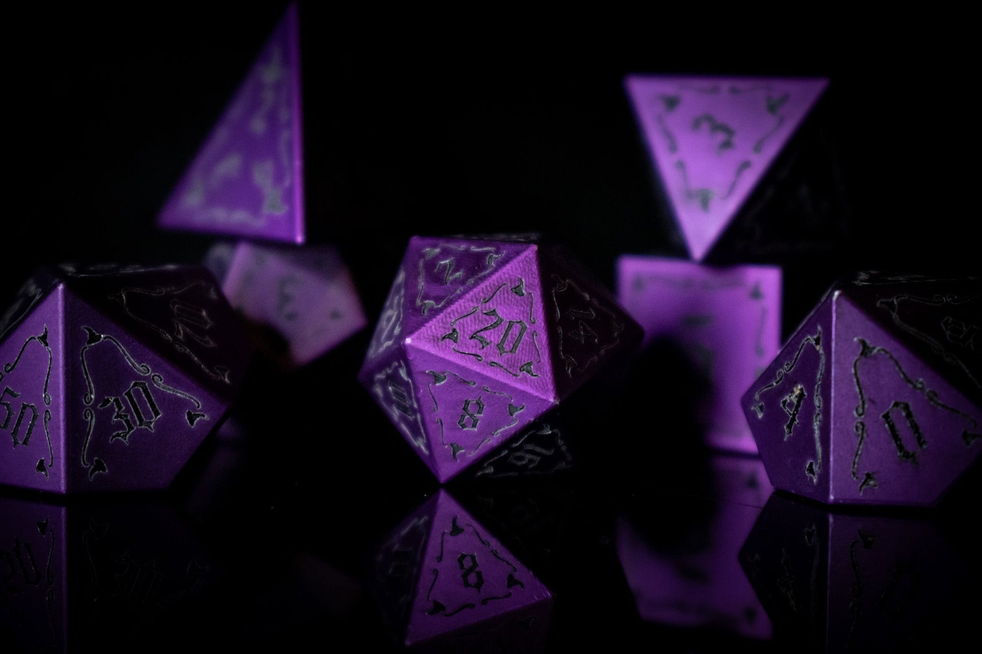 The Witch Aluminum Metal Dice Set