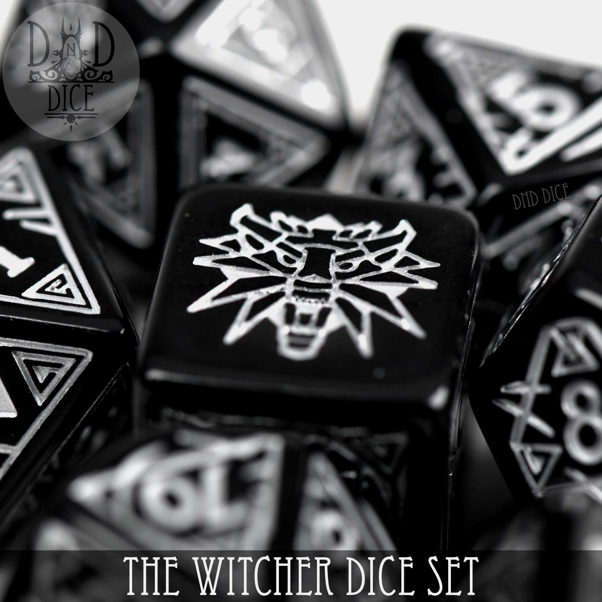 The Witcher Dice Set and Coin - Geralt