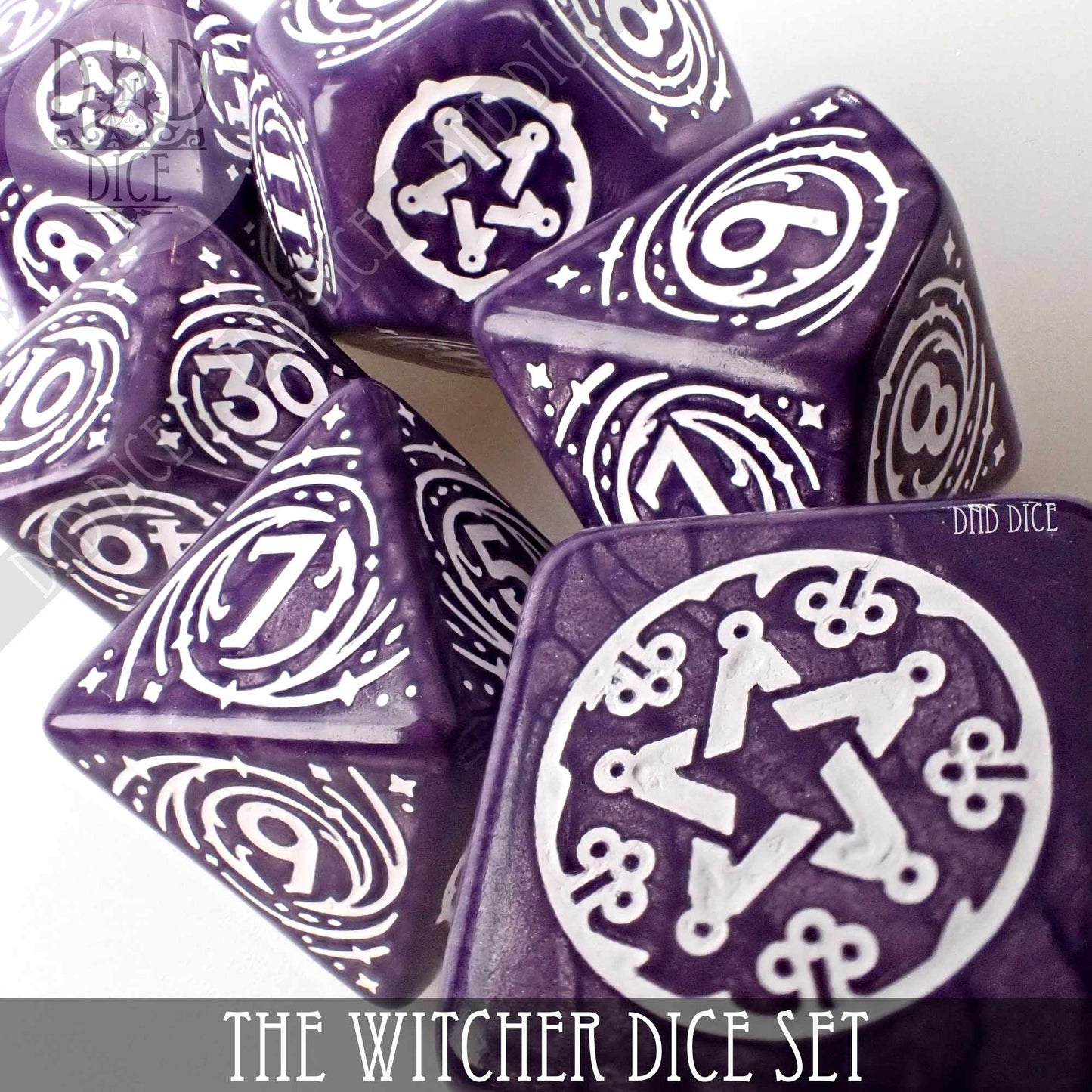 The Witcher Dice Set and Coin - Yennefer