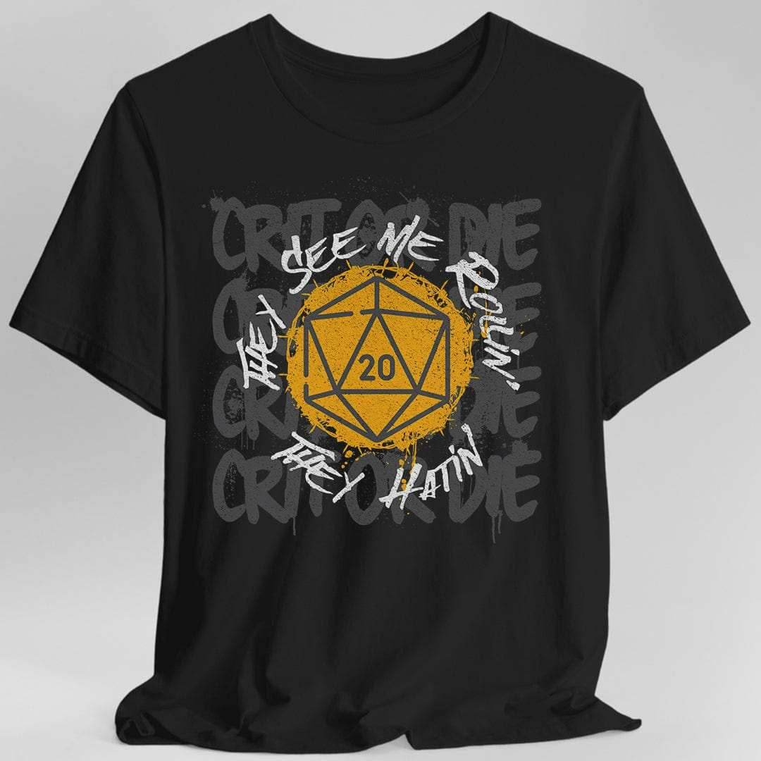 They See Me Rollin They Hatin D20 T-shirt - Black / S