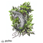 Harry Potter - Slytherin Crest - Utilitarian Romance Wooden Jigsaw Puzzle - A4 + Wooden Gift Box
