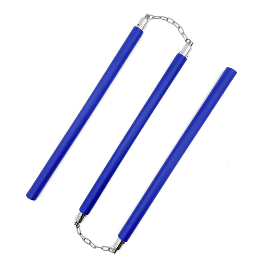 Three Sectional Staff Training Foam Padded Blue