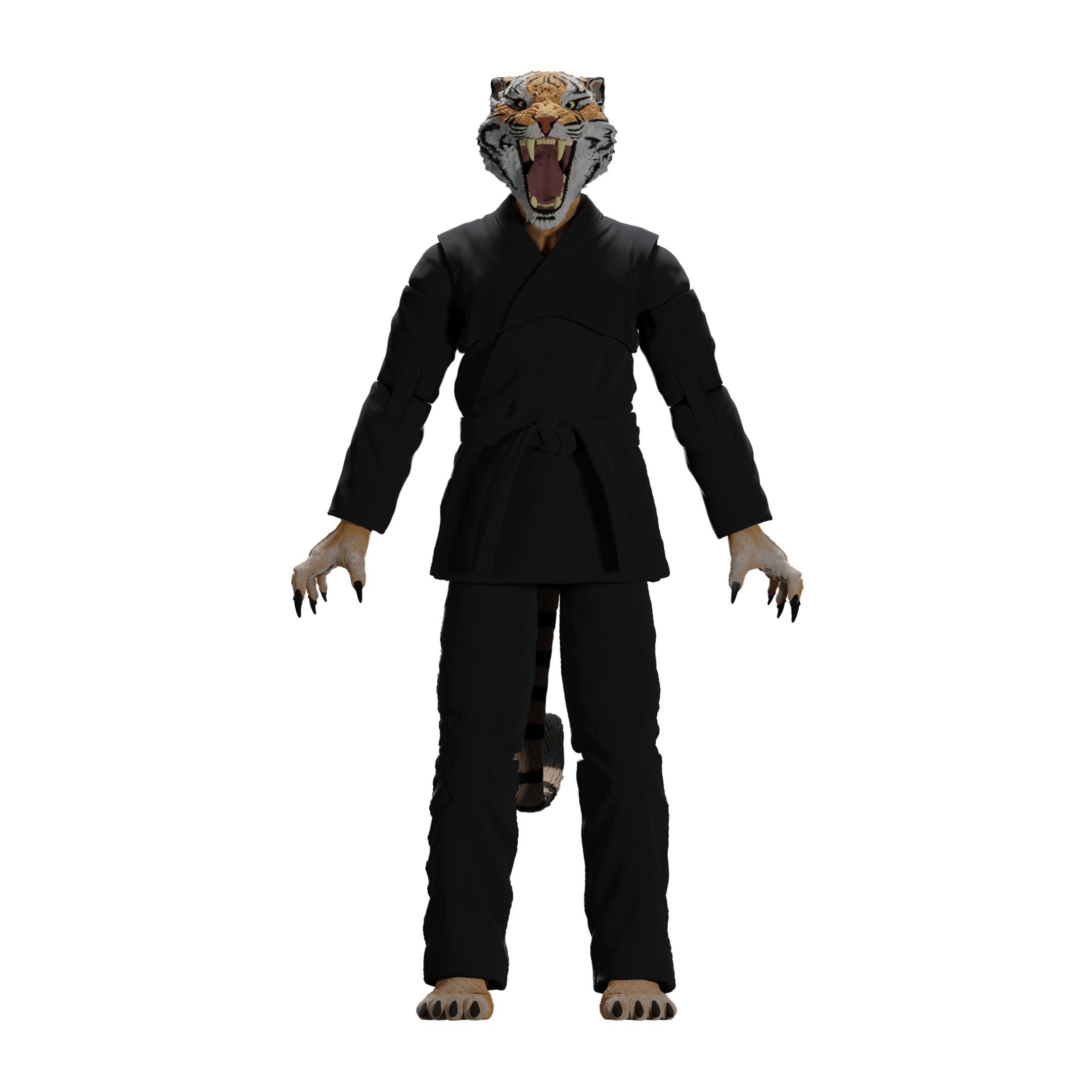 Jiu Jitsu Combat Creatures Tiago the Tiger Action Figure