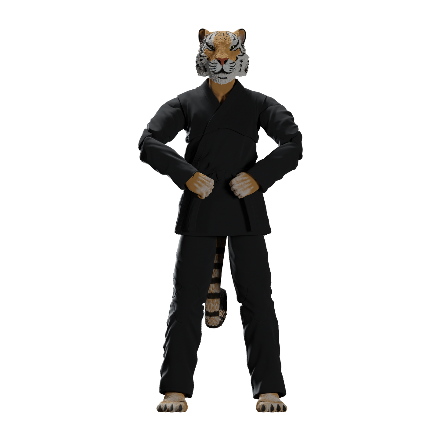 Jiu Jitsu Combat Creatures Tiago the Tiger Action Figure