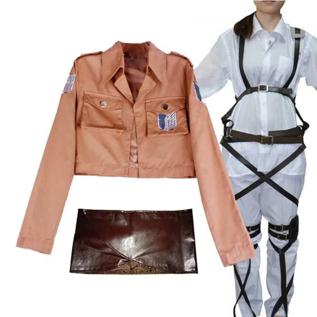 Attack On Titan Cosplay Mikasa Ackerman - Full Set / XXL