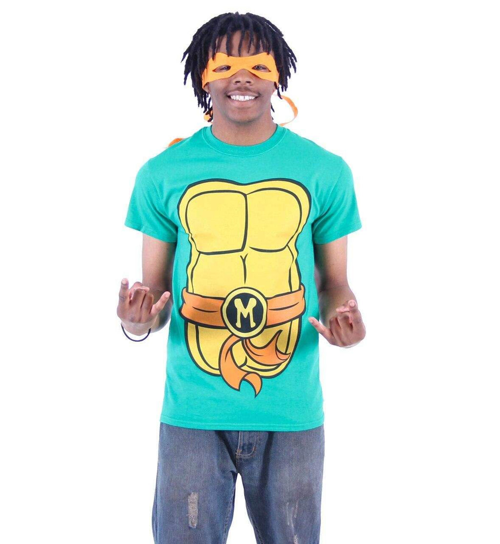 TMNT Teenage Mutant Ninja Turtles Adult T-shirt - Michelangelo / XS