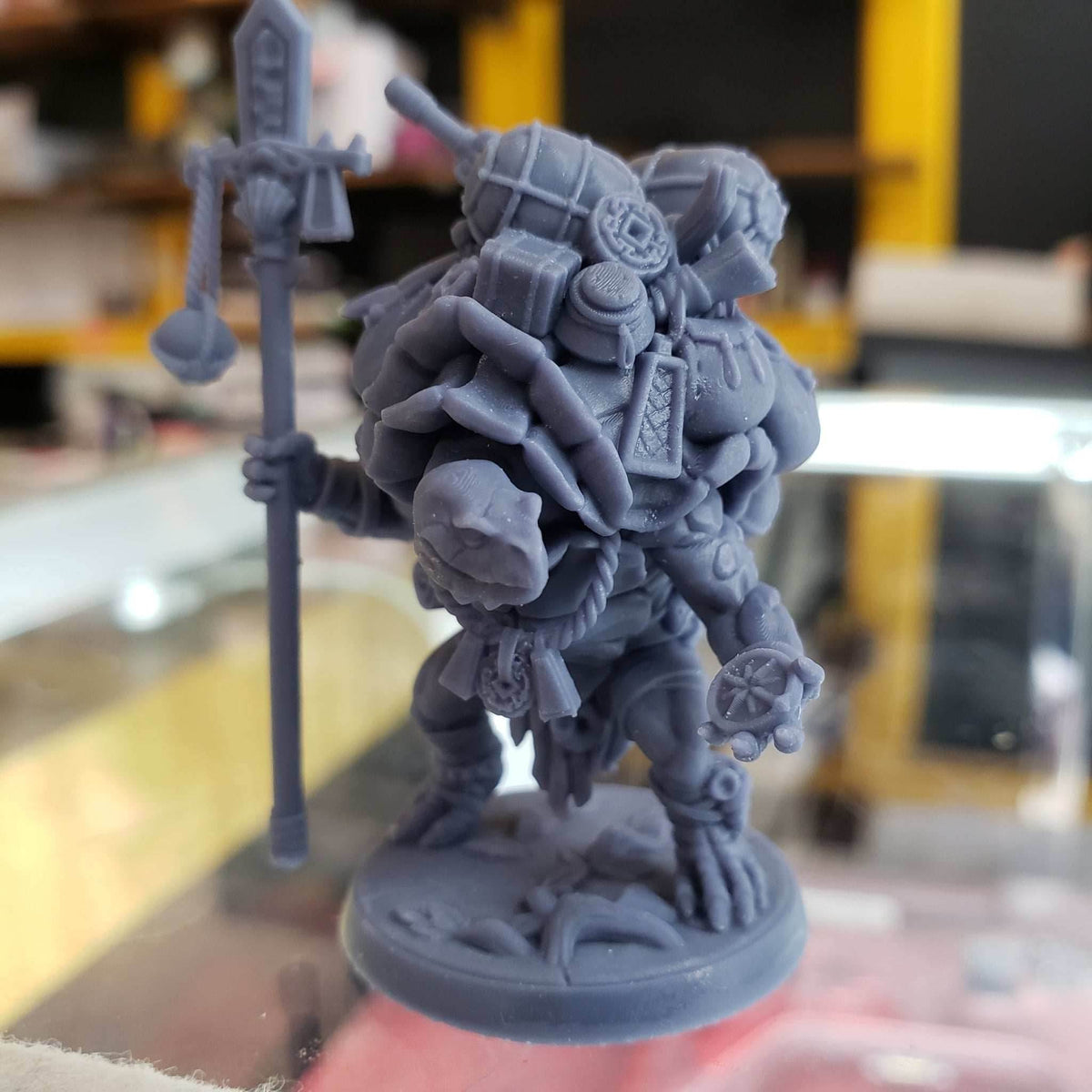 Tokun the Traveling Merchant (Male Turtlekin Merchant) - 30mm - Native