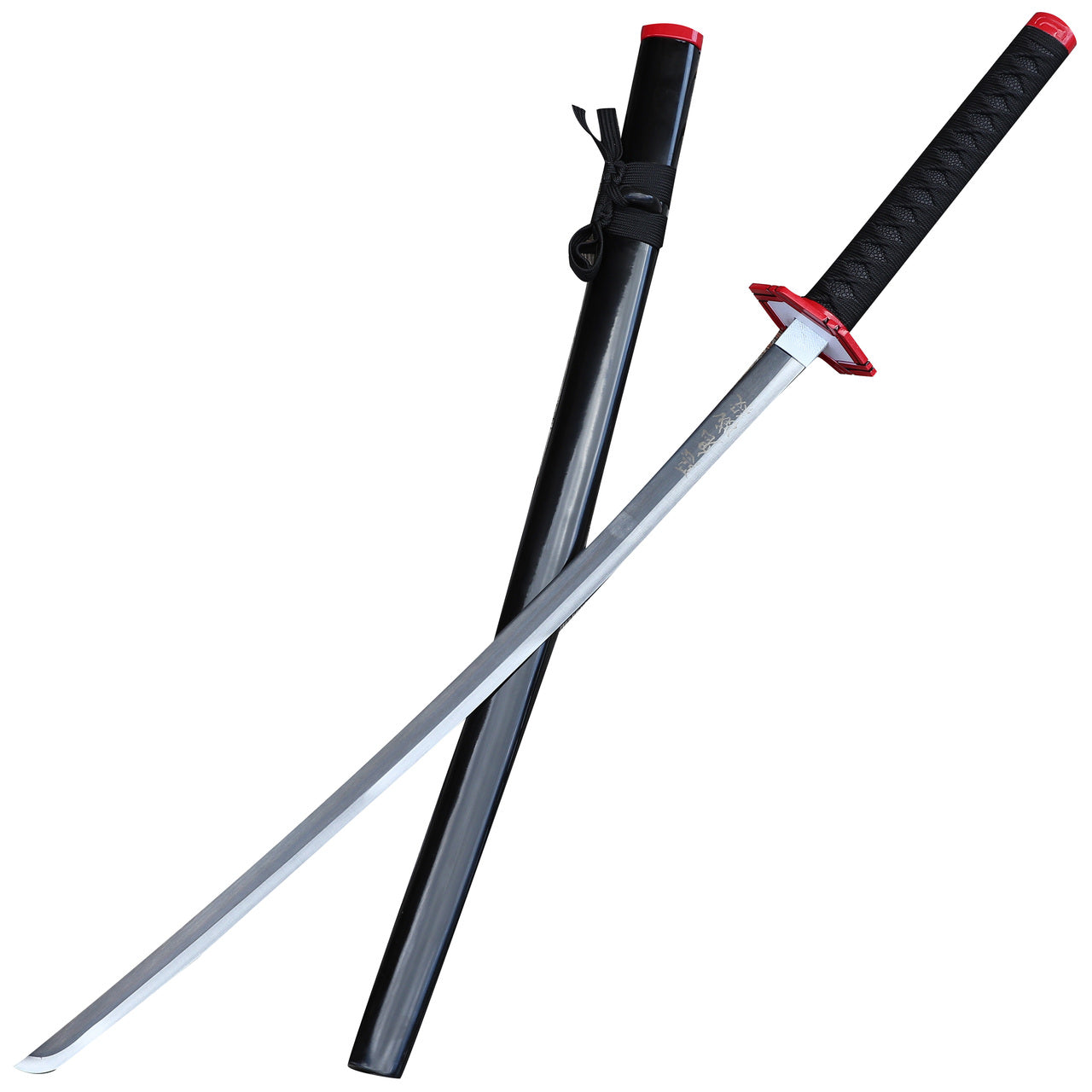 Tomioka Giyu Collectible Demon Slayer Replica Hashira Blue Nichirin Katana Sword Black Version