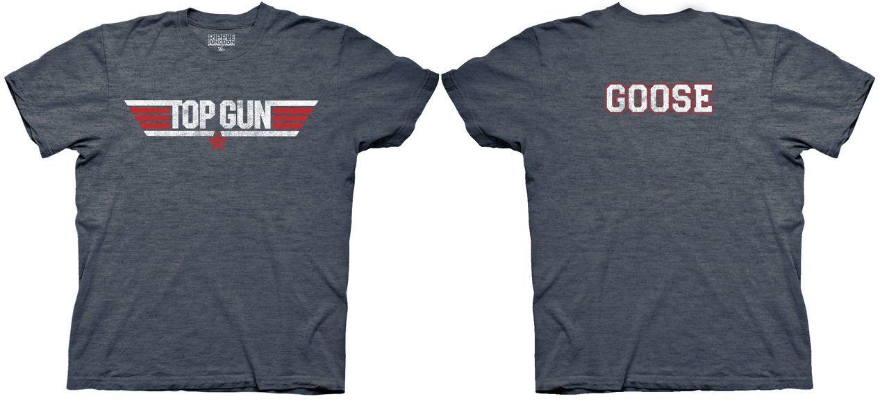 Top Gun Logo and Goose Name T-Shirt