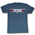 Top Gun Logo Heather Navy T-Shirt