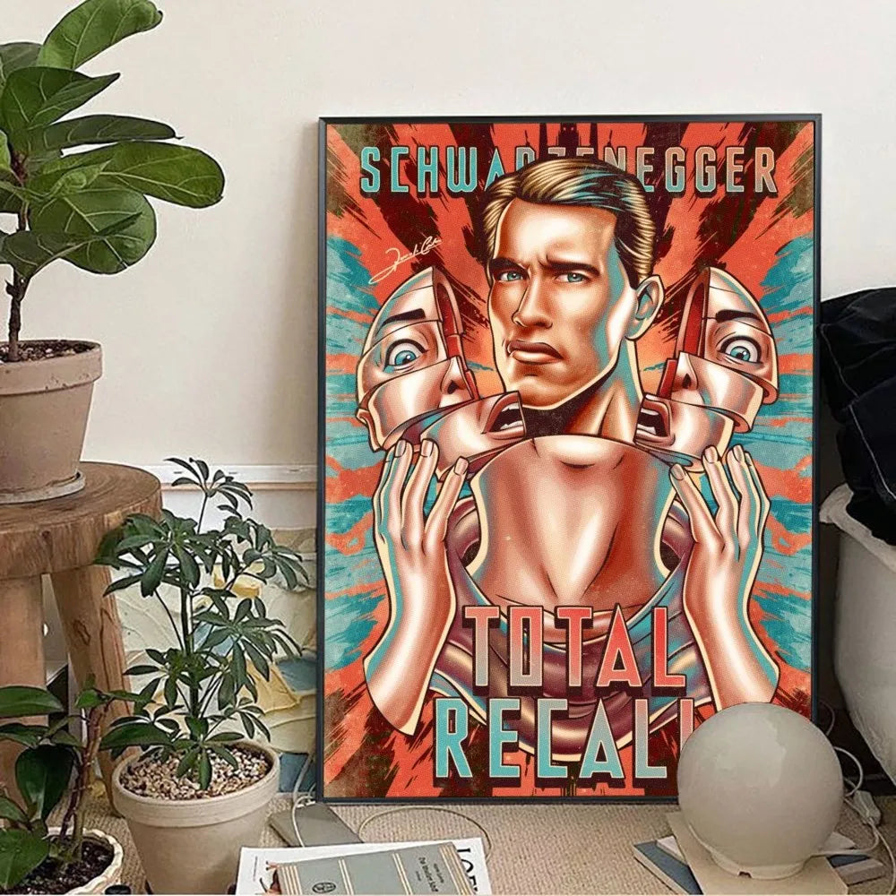 Total Recall (1990) Artwork Movie Poster Painting Wall Art Picture Canvas Prints Home Decoration Poster for Living Room No Frame