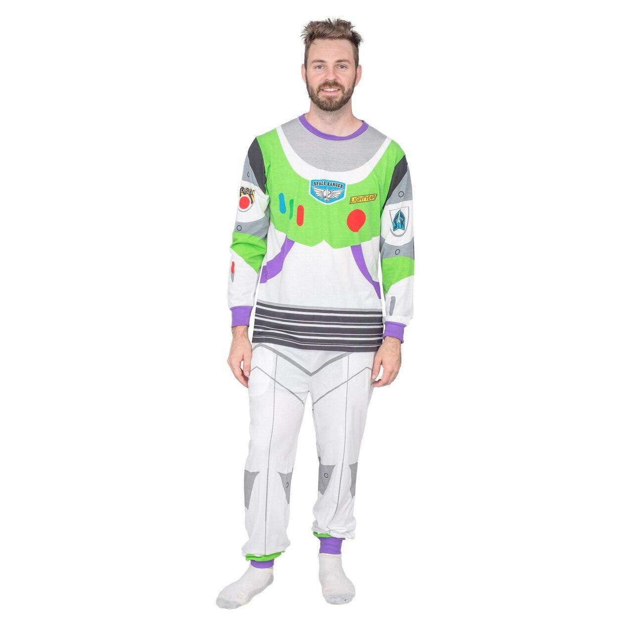 Toy Story Buzz Lightyear Two Piece All the Buzz Costume Pajama Set - S