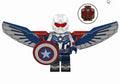 Captain America (Falcon) Custom Minifig – White Helmet & Blue Suit Variant