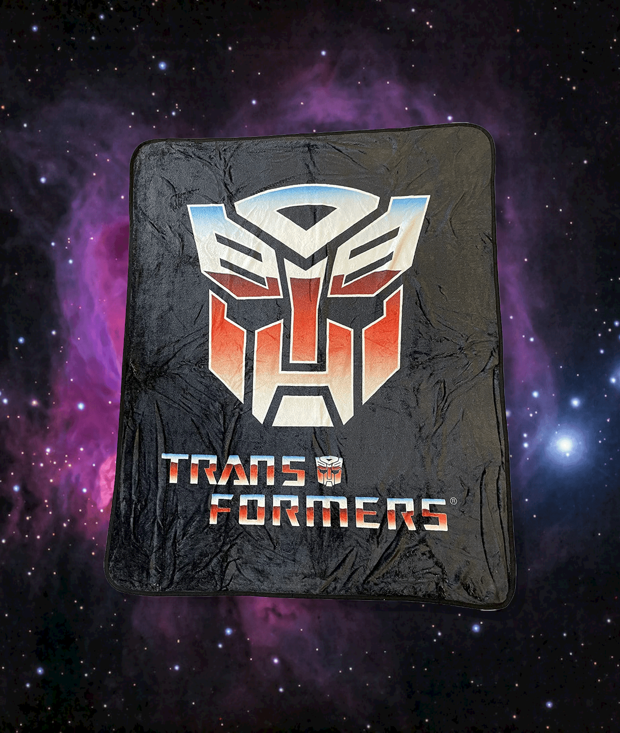 Hasbro Transformers Autobot Symbol 80's Cartoon Throw Blanket - 