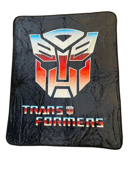 Hasbro Transformers Autobot Symbol 80's Cartoon Throw Blanket - 