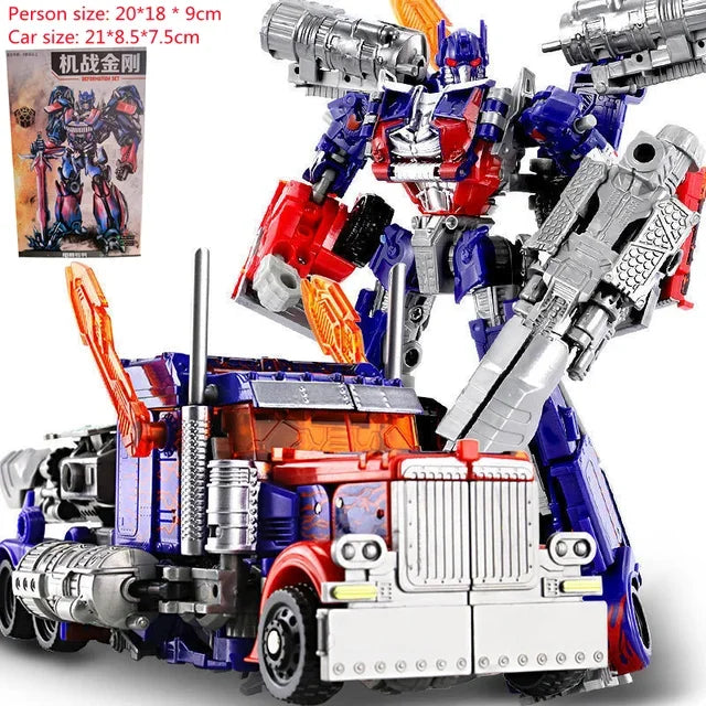 Transformation Toy Robot Figure Movie Classic Autobot Commander Dual Sword Weapon