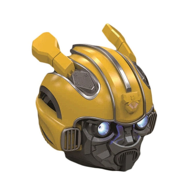 Transformers Bumblebee Helmet Wireless Bluetooth 5.0 Speaker With Fm Radio Support Usb Mp3 TF for Kids