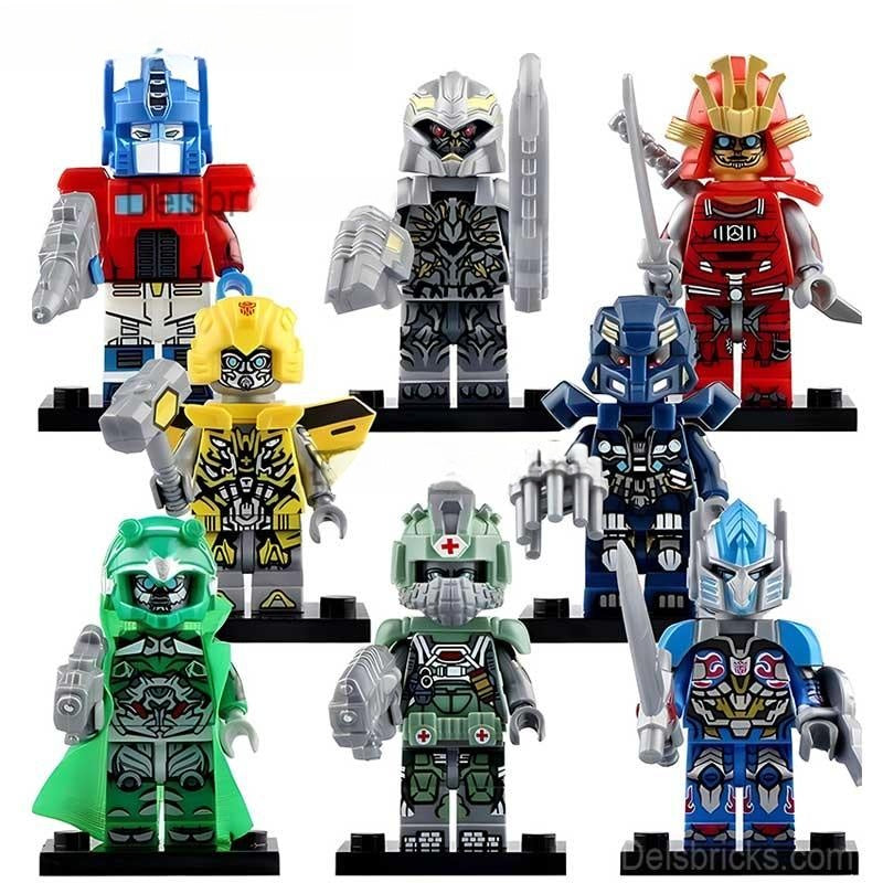Transformers Set of 8 Lego Minifigures custom toys