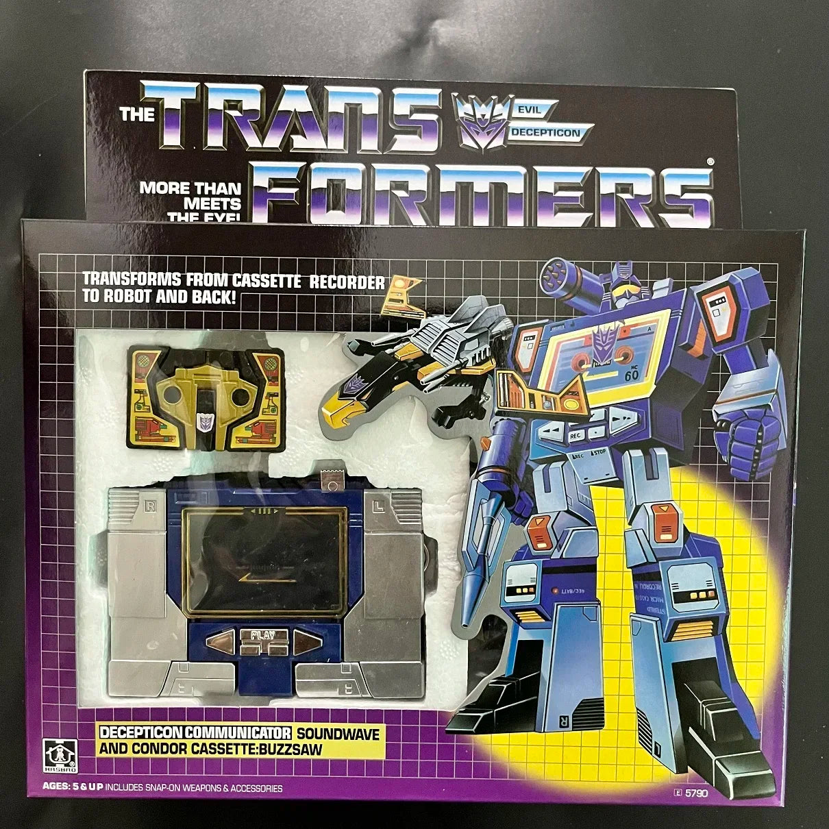 Transformetion G1 Reissue KO Soundwave Reflector Laserbeak and Frenzy Slamdance Action Figure Toy Gift Collection