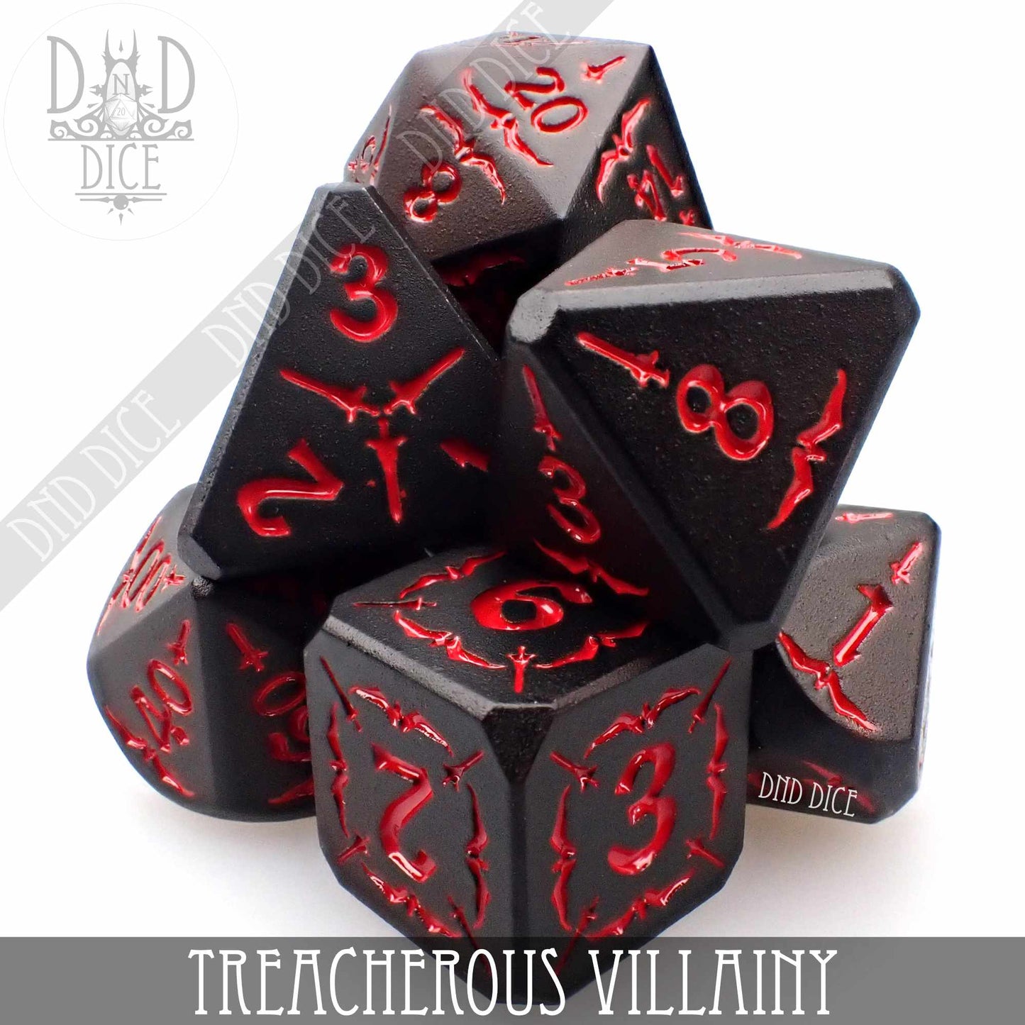 Treacherous Villainy Metal Dice Set