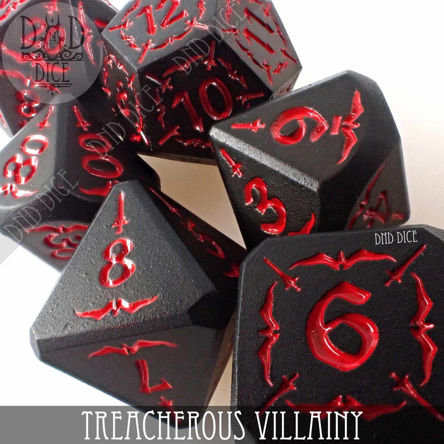 Treacherous Villainy Metal Dice Set