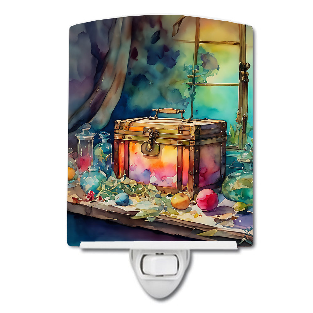 Treasure Chest Ceramic Night Light